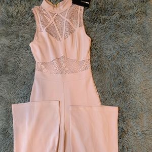 Fashion Nova Classy Lace Jumpsuit